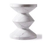 Pols Potten Zig Zag Stool – White Marble