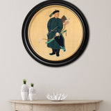 Portrait of the Imperial Bodyguard – Oxford Round Framed Print