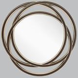 Livingley Quartz Mirror – Walnut and Champagne Silver