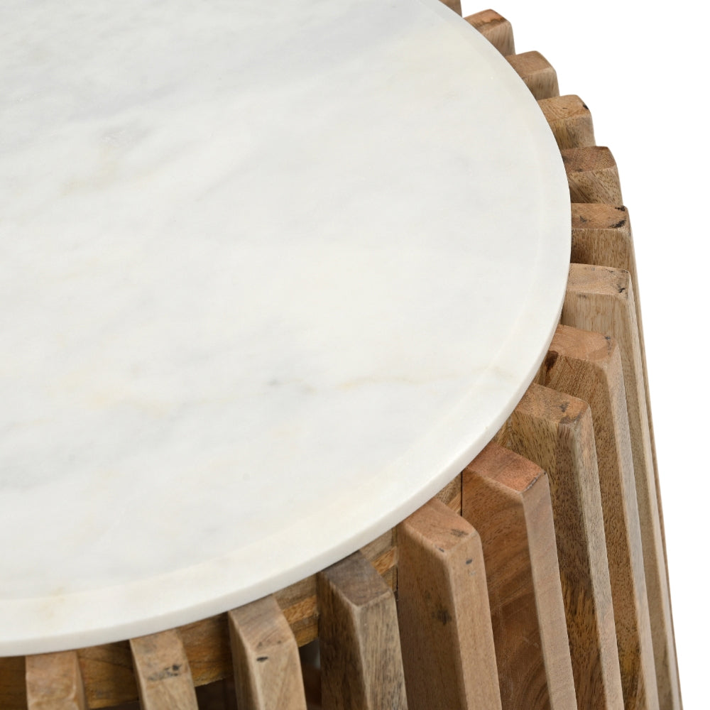 RV Astley Foyle Round Side Table – Natural Finish