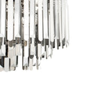 RV Astley Mabel Flush Ceiling Light in Smoked Glass and Polished Nickel – Large - Excess Stock