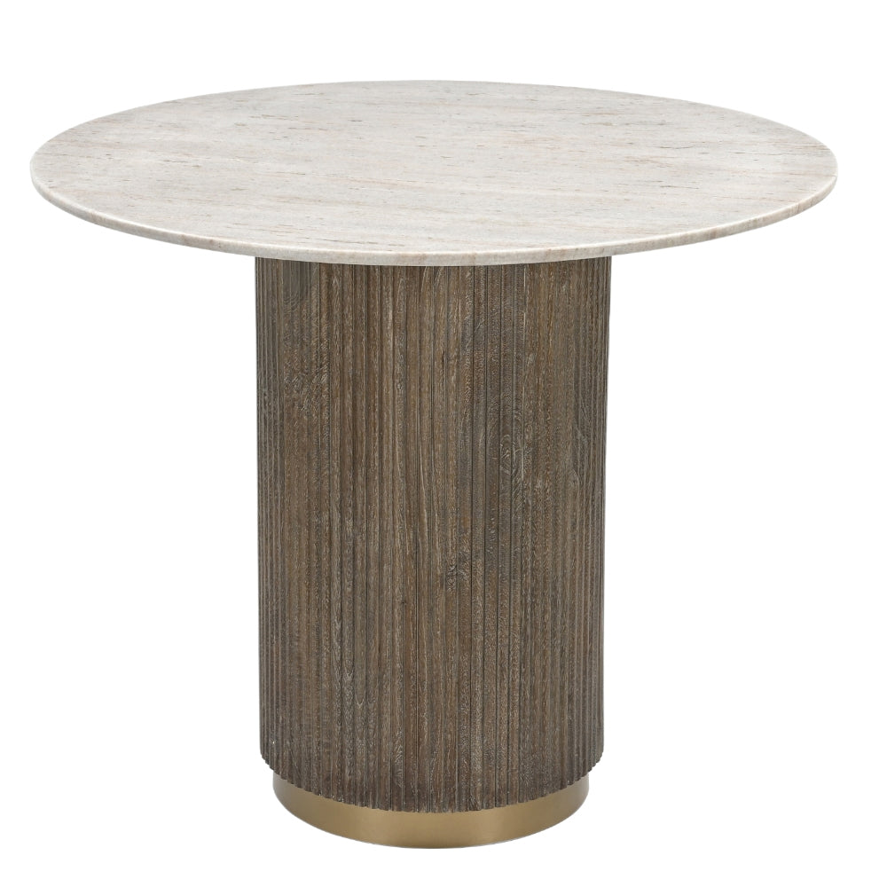 Rv round store table