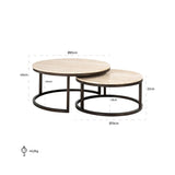Richmond Interiors Avalon Coffee Table - Set of 2