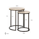 Richmond Interiors Avalon Side Table - Set of 2