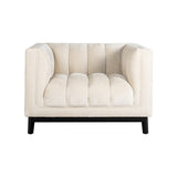 Richmond Interiors Beaudy Easy Chair in White Chenille