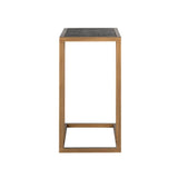 Richmond Interiors Blackbone Sofa Table - Brass Finish