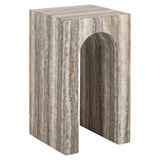 Richmond Interiors Dulce End Table - Faux Travertine