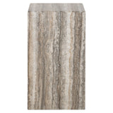 Richmond Interiors Dulce End Table - Faux Travertine
