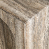 Richmond Interiors Dulce End Table - Faux Travertine