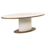 Richmond Interiors Tivoli Oval Dining Table - White - 230cm