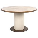 Richmond Interiors Tivoli Round Dining Table - White - 130cm