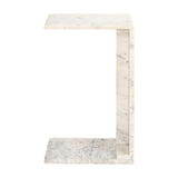 Richmond Interiors Tovek Side Table – White – Excess Stock