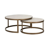 Richmond Interiors Whitebone Coffee Table – Set of 2