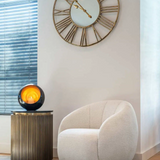 Richmond Interiors Ironville Brass Birch and Marble End Table