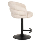 Richmond Interiors Nikki Swivel Bar Stool – Niagara Beige Chenille