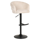 Richmond Interiors Nikki Swivel Bar Stool – Niagara Beige Chenille