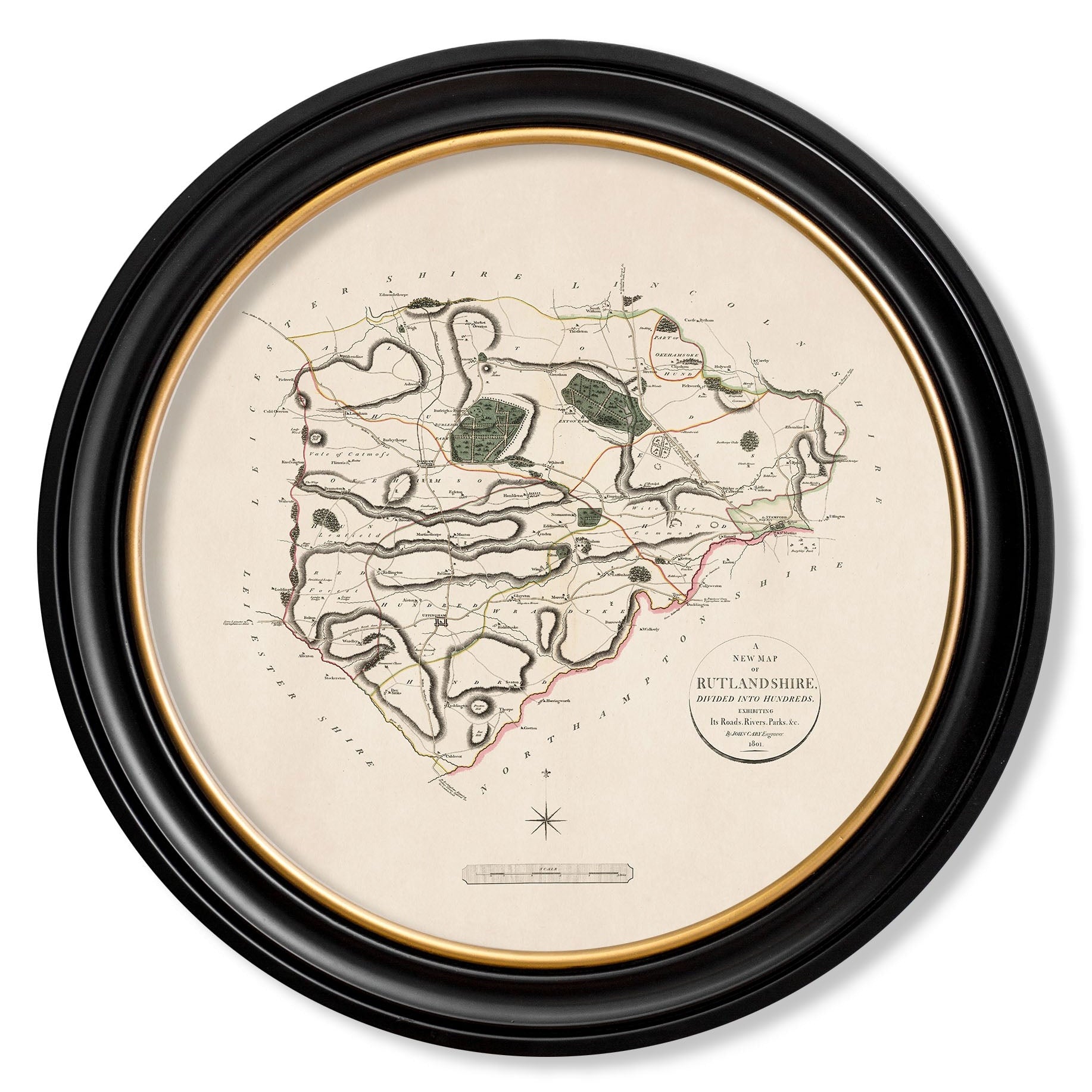 c.1806 County Maps of England - Round