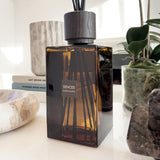 Enormous Amora Reed Diffuser with Amber Glass Bottle