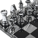 Silver and Gold Oversized Chess Set
