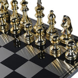 Silver and Gold Oversized Chess Set