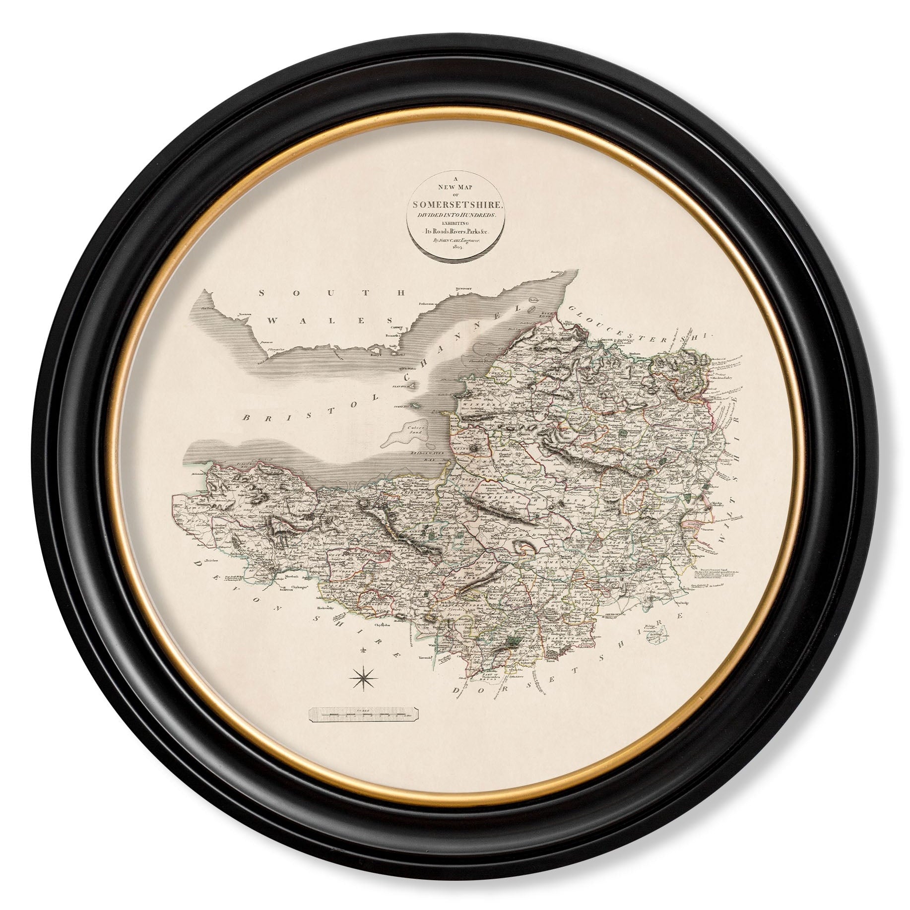 c.1806 County Maps of England - Round
