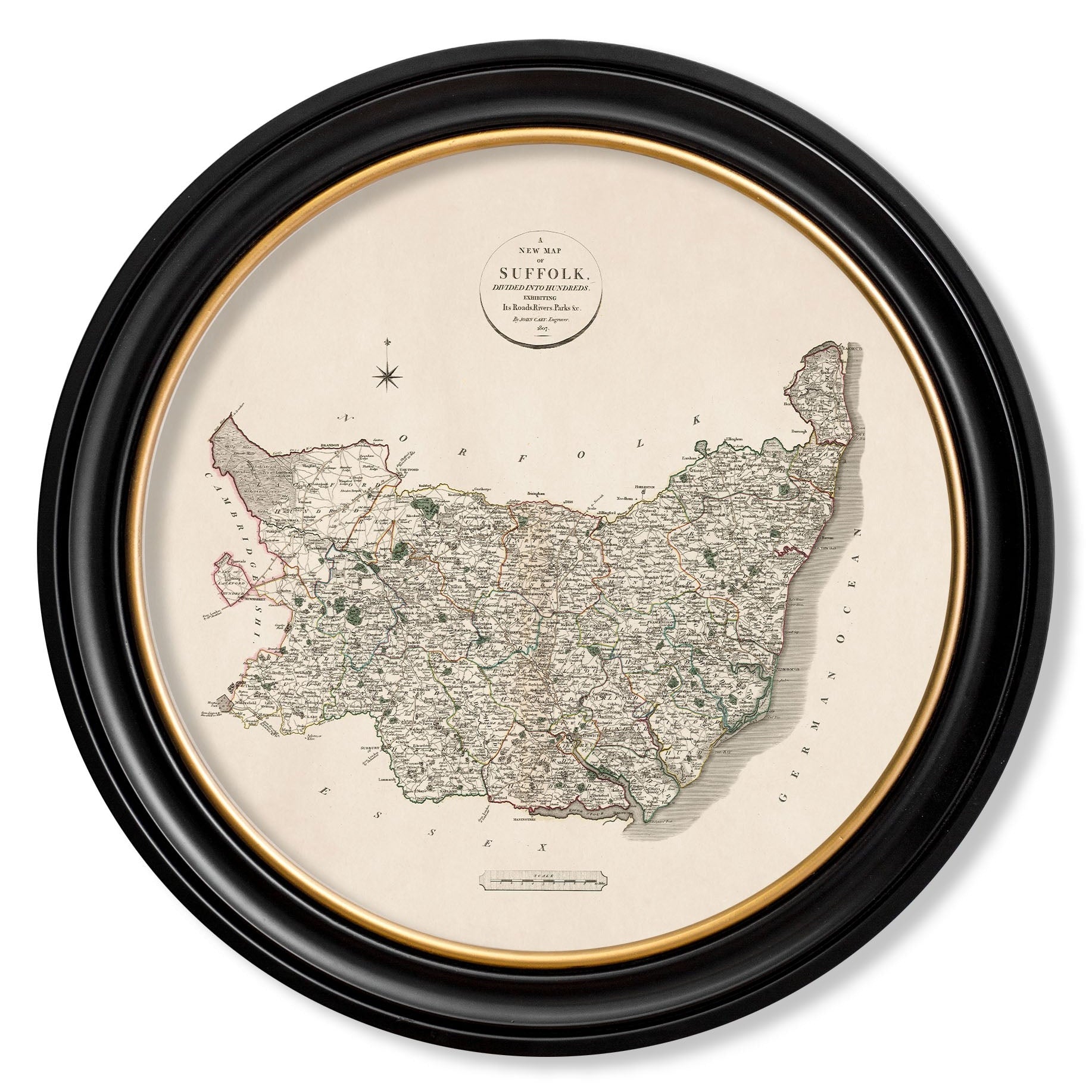 c.1806 County Maps of England - Round