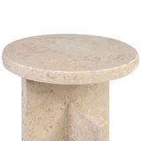 Sullivan Plus Side Table in Cream Marble