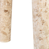 Sullivan Tripod Side Table in Cream Marble