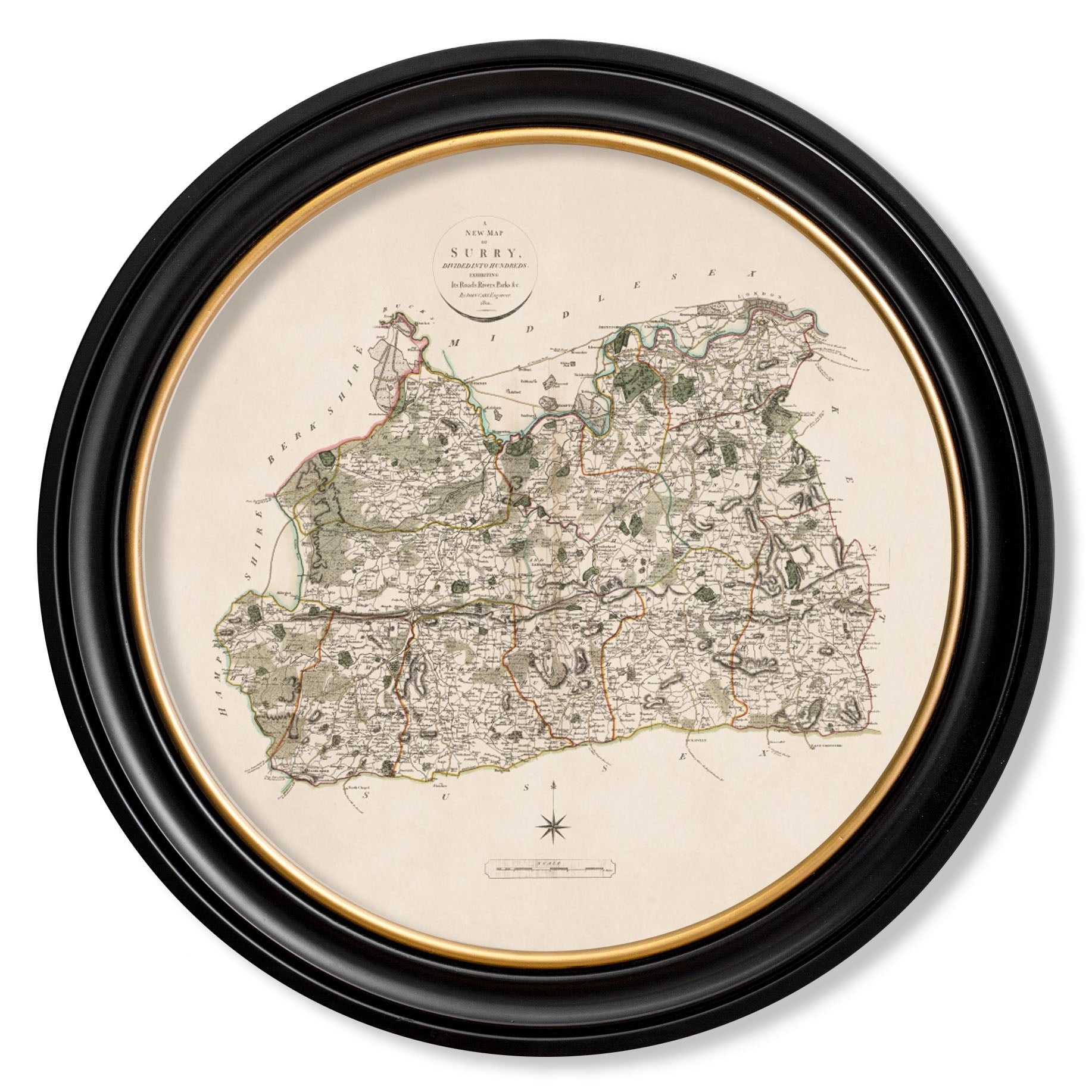 c.1806 County Maps of England - Round