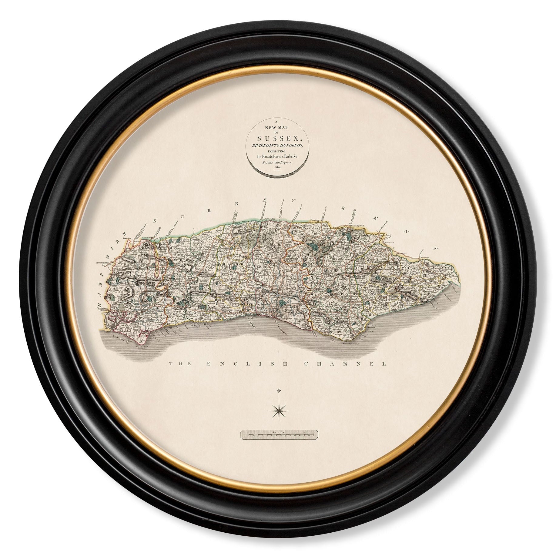 c.1806 County Maps of England - Round