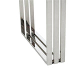 Sutton Dining Table in Wood and Stainless Steel