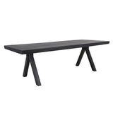 Light & Living Muden Dining Table in Matte Black (Large)