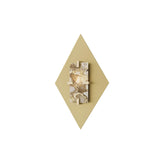 That's Living Agate Diamond Wall Light – Brass – Medium