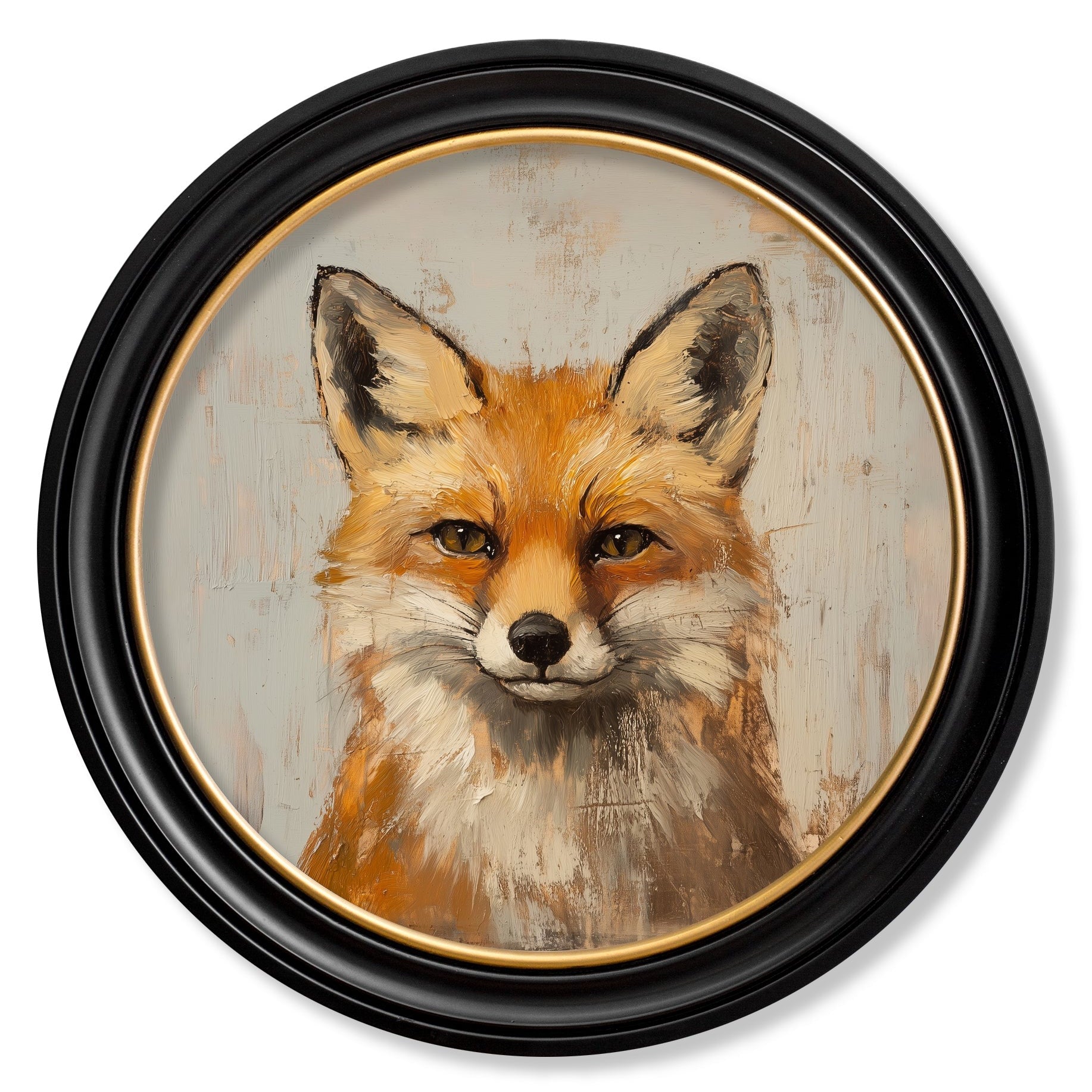 The Fox & The Hare - Oxford Round Frame