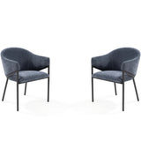 Tommy Franks Aidan Armchair – Navy – Set of 2