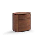 Tommy Franks Blade Bedside Table – Dark Walnut