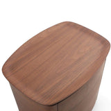 Tommy Franks Blade Bedside Table – Dark Walnut