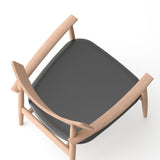 Tommy Franks Mono Solid Oak & Black Lounge Chair