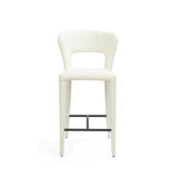 Tommy Franks Pari I Bar Stool - Chex Boucle Polar