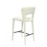 Tommy Franks Pari I Bar Stool - Chex Boucle Polar