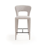 Tommy Franks Pari I Bar Stool - Chex Boucle Steam – Excess Stock