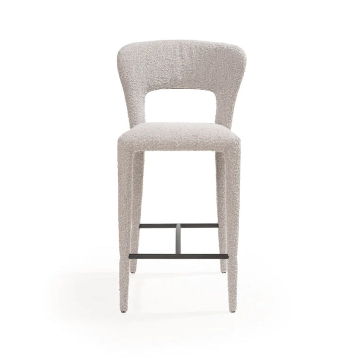 Tommy Franks Pari I Bar Stool - Chex Boucle Steam – Excess Stock