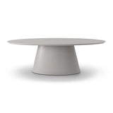 Tommy Franks Tavamo Oval Dining Table - Matte Beige