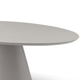 Tommy Franks Tavamo Oval Dining Table - Matte Beige