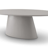 Tommy Franks Tavamo Oval Dining Table - Matte Beige