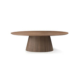 Tommy Franks Tavamo Oval Dining Table in Walnut Veneer