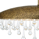 Uttermost Downpour Brass & Glass Droplet Pendant