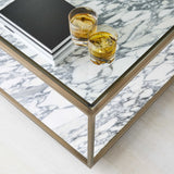 Uttermost Floating Plane Coffee Table – Marble & Brass