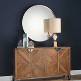 Uttermost Padria Mirror Round Mirror – 102cm – Brass