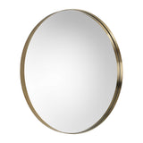 Uttermost Padria Mirror Round Mirror – 102cm – Brass